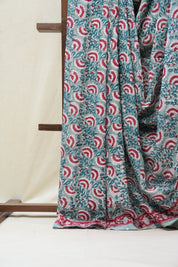 Sea Green HBP Cotton Saree - SRSGCS2720