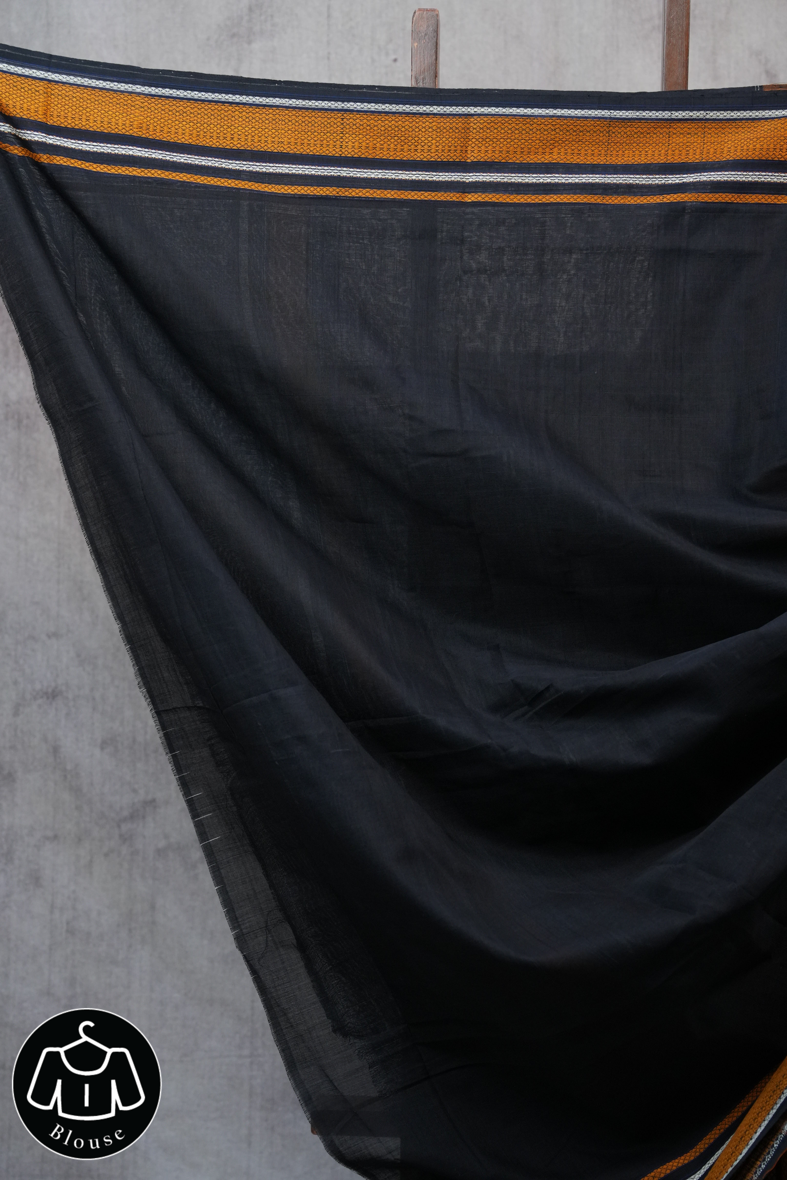 Black Pochampalli Cotton Ikat Saree - SRBPCIS397