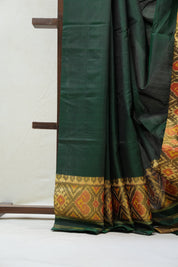 Green Rajkot Patola Silk Saree - SRGRPSS362