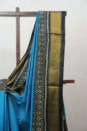 Sky Blue Rajkot Patola Silk Saree - SRSBRPSS367