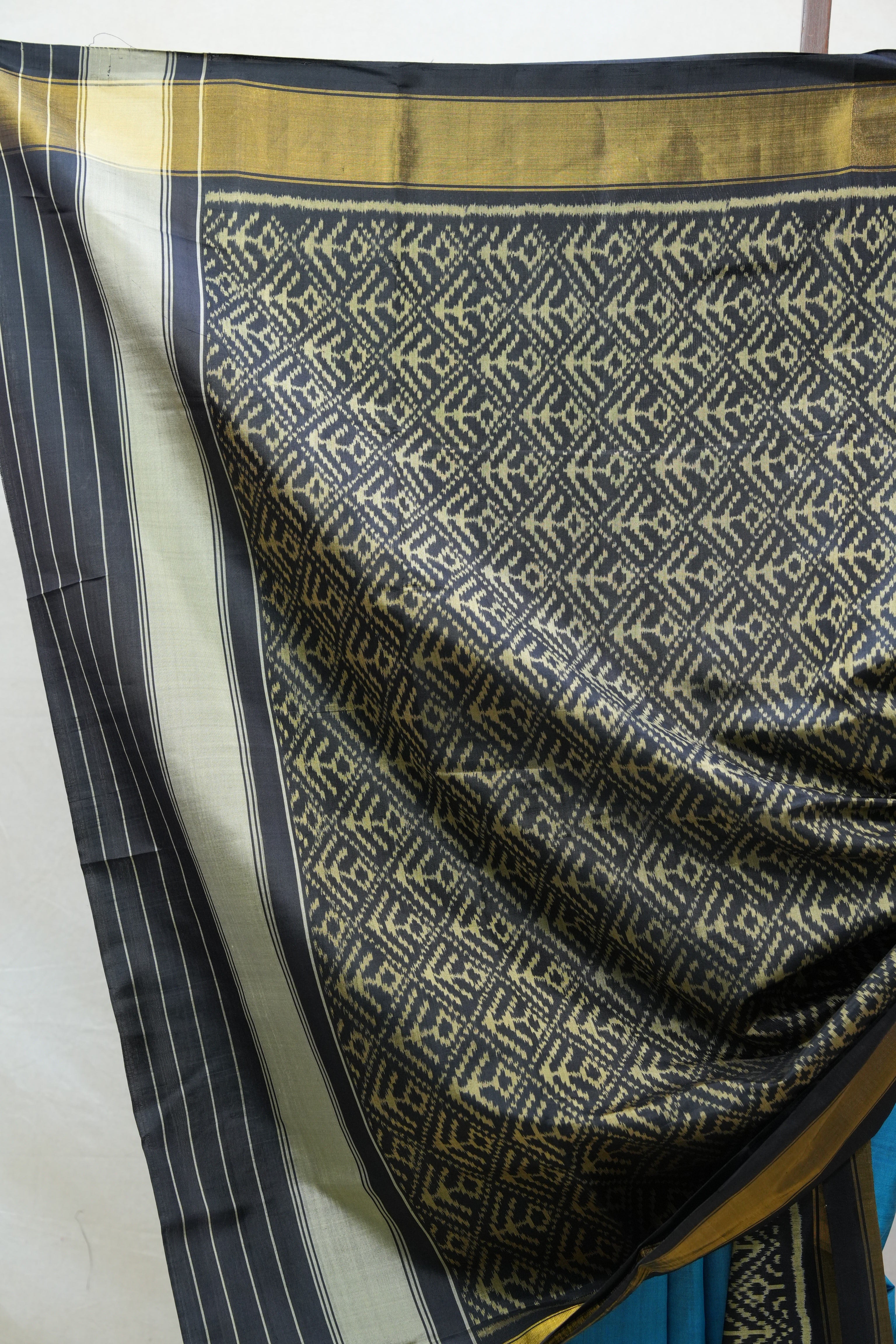 Sky Blue Rajkot Patola Silk Saree - SRSBRPSS367