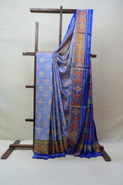Blue Rajkot Patola Silk Saree - SRBRPSS381