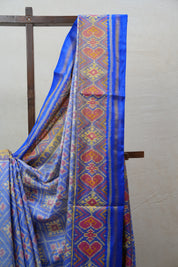 Blue Rajkot Patola Silk Saree - SRBRPSS381