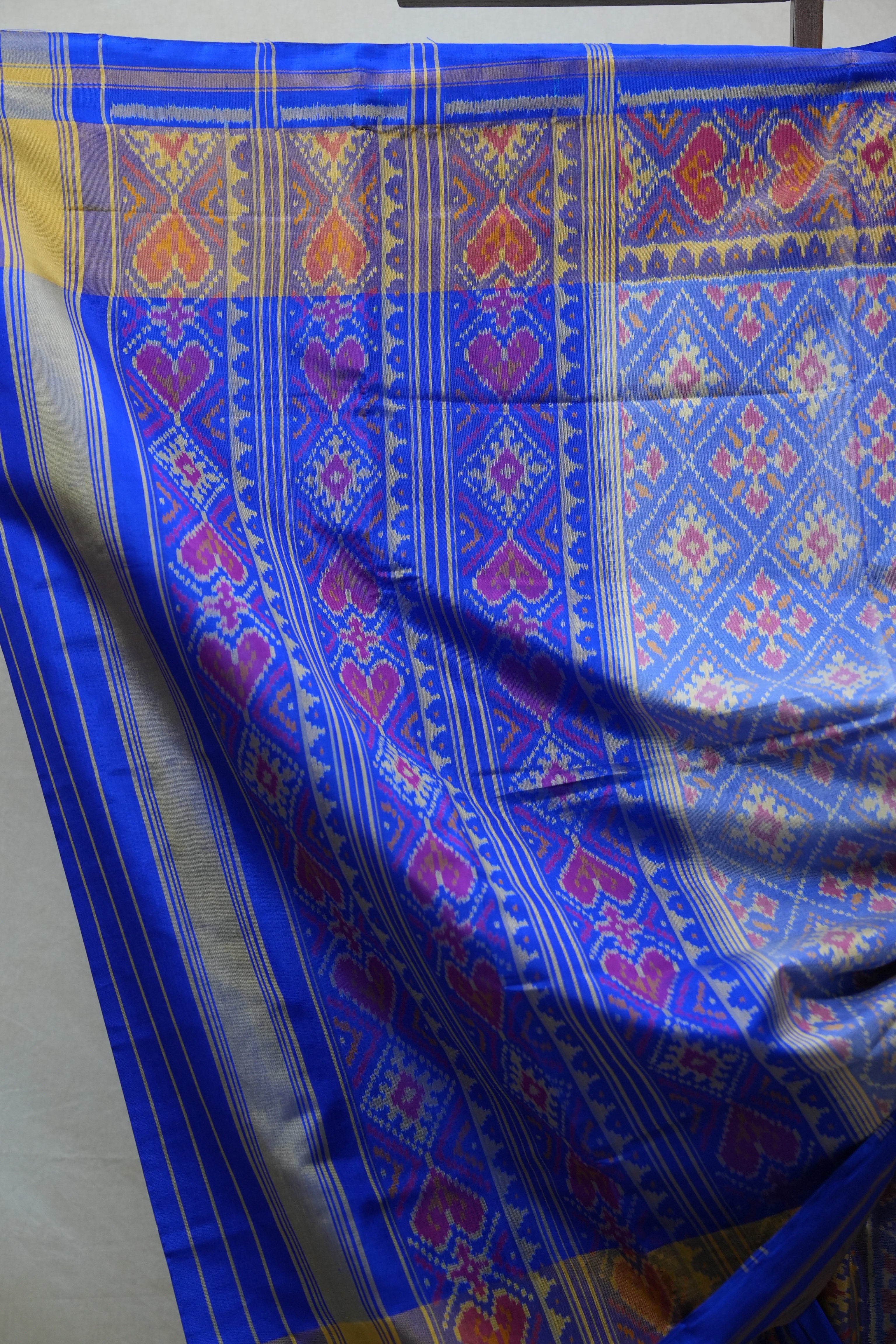 Blue Rajkot Patola Silk Saree - SRBRPSS381