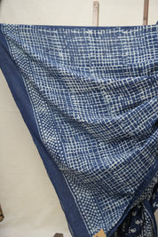 Indigo HBP Cotton Saree - SRICS2888