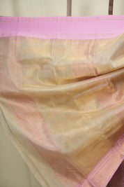 Cream Chanderi Tissue Silk Saree - SRCCTS374