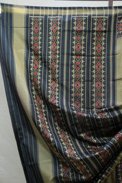 Olive Green Rajkot Patola Silk Saree - SROGRPSS375