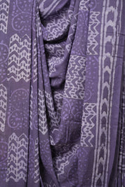 Lilac HBP Cotton Saree - SRLCS2904