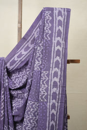 Lilac HBP Cotton Saree - SRLCS2904
