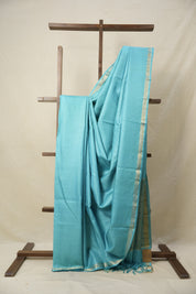 Aqua Tussar Silk Saree - SRATSS1617