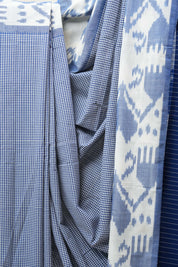 Powder Blue Pochampalli Cotton Ikat Saree - SRPBPCIS517