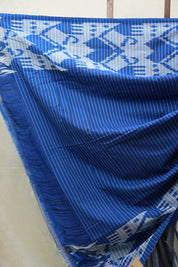 Powder Blue Pochampalli Cotton Ikat Saree - SRPBPCIS517