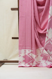 Pink Pochampalli Cotton Ikat Saree - SRPPCIS508