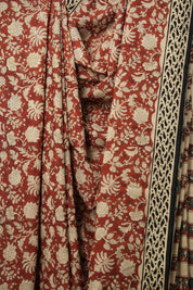 Maroon HBP Cotton Saree - SRMCS2887