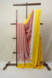 Red Pochampalli Cotton Ikat Saree - SRRPCIS507