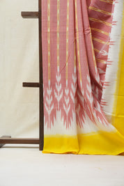 Red Pochampalli Cotton Ikat Saree - SRRPCIS507