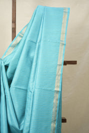 Aqua Tussar Silk Saree - SRATSS1617