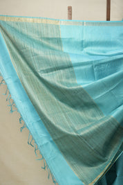 Aqua Tussar Silk Saree - SRATSS1617