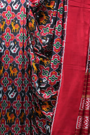 Black Pochampalli Silk Ikat Saree - SRBPSIS157