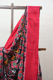 Black Pochampalli Silk Ikat Saree - SRBPSIS157