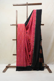 Pink Pochampalli Cotton Ikat Saree - SRPPCIS506