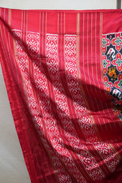 Black Pochampalli Silk Ikat Saree - SRBPSIS157