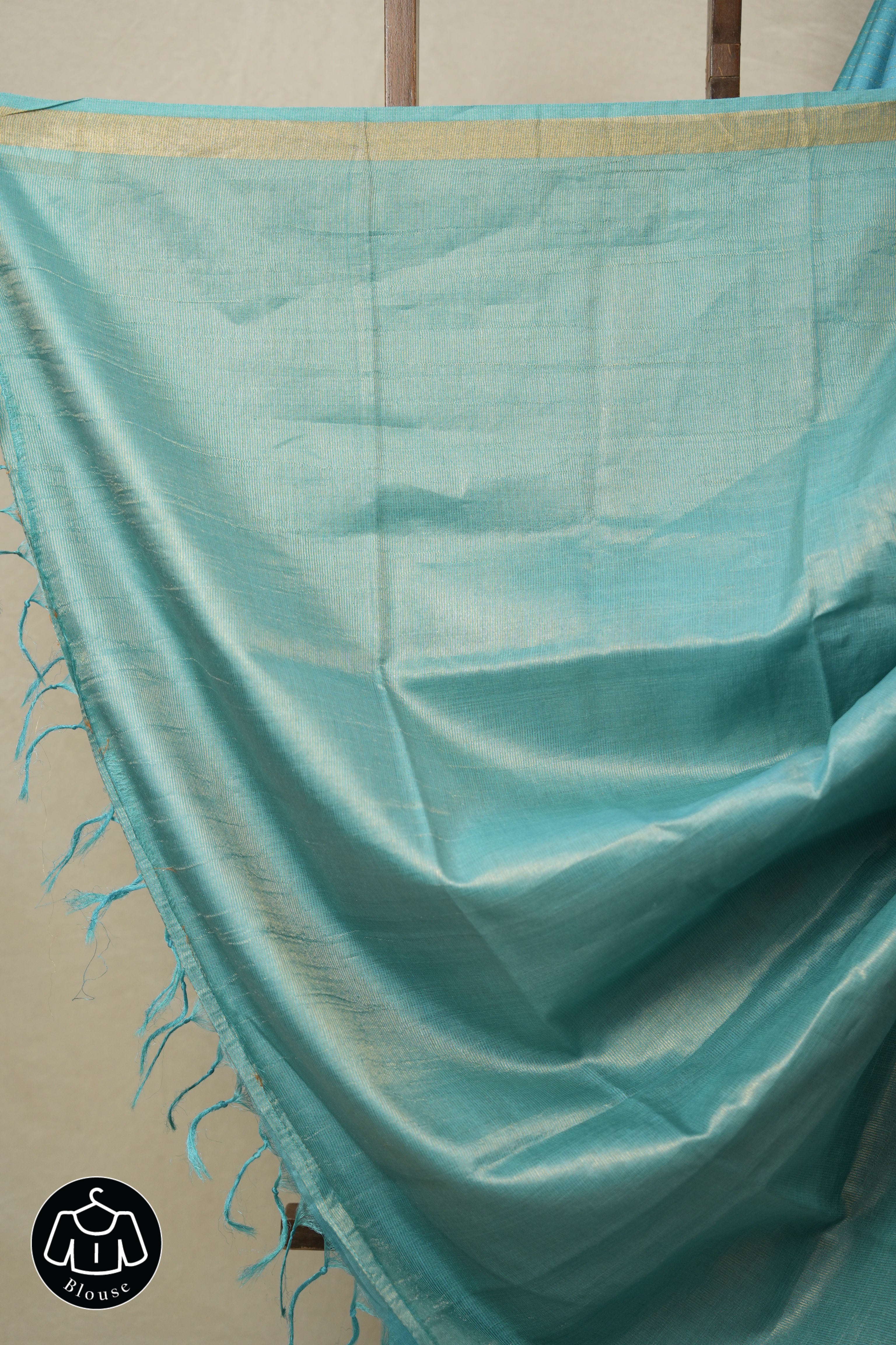 Aqua Tussar Silk Saree - SRATSS1617