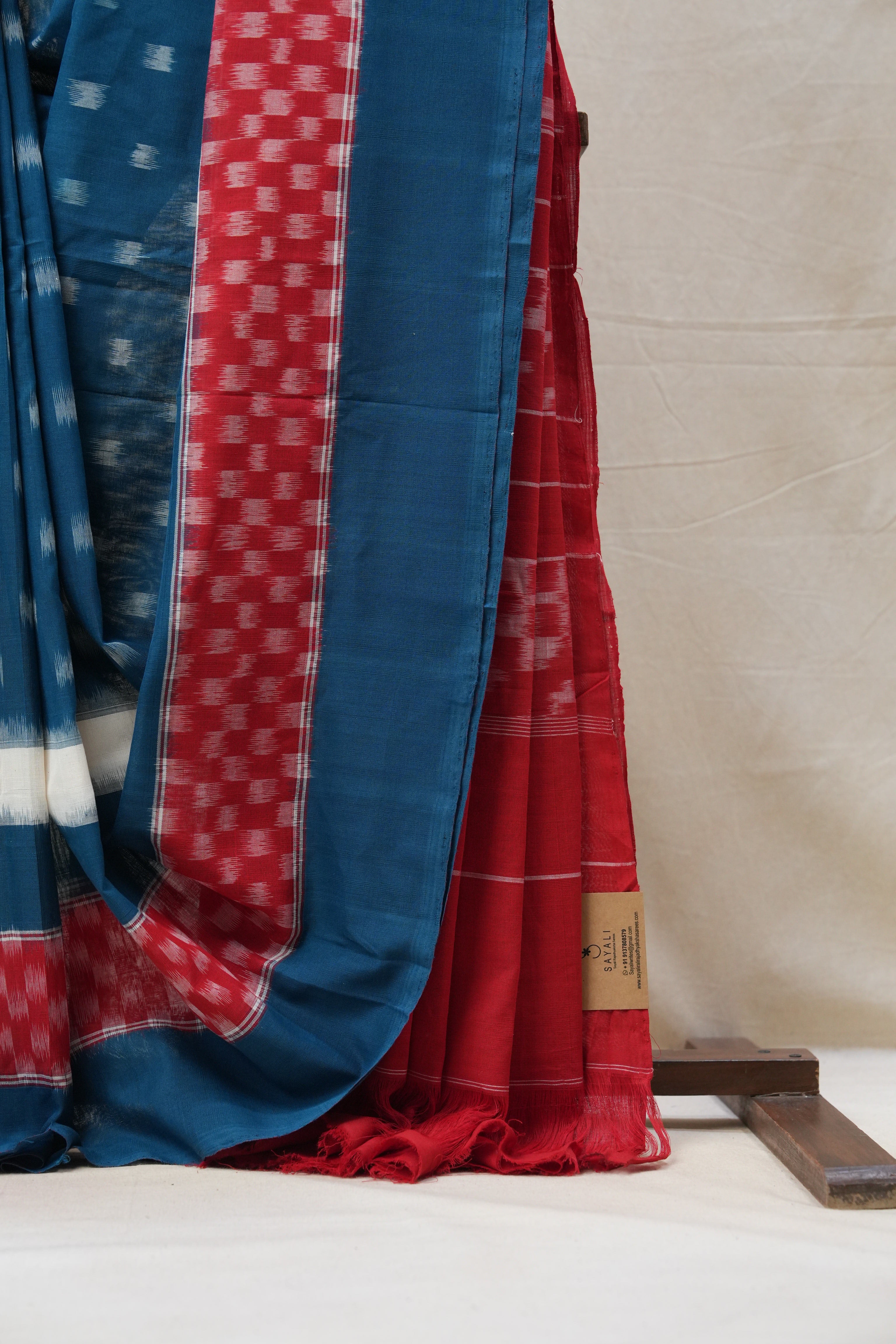 Multi Color Pochampalli Cotton Ikat Saree - SRMCPCIS513