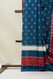 Multi Color Pochampalli Cotton Ikat Saree - SRMCPCIS513