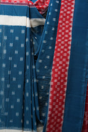 Multi Color Pochampalli Cotton Ikat Saree - SRMCPCIS513