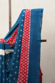 Multi Color Pochampalli Cotton Ikat Saree - SRMCPCIS513