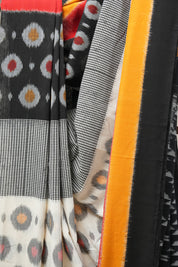 Multicolor Pochampalli Cotton Ikat Saree - SRMPCIS485