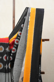 Multicolor Pochampalli Cotton Ikat Saree - SRMPCIS485