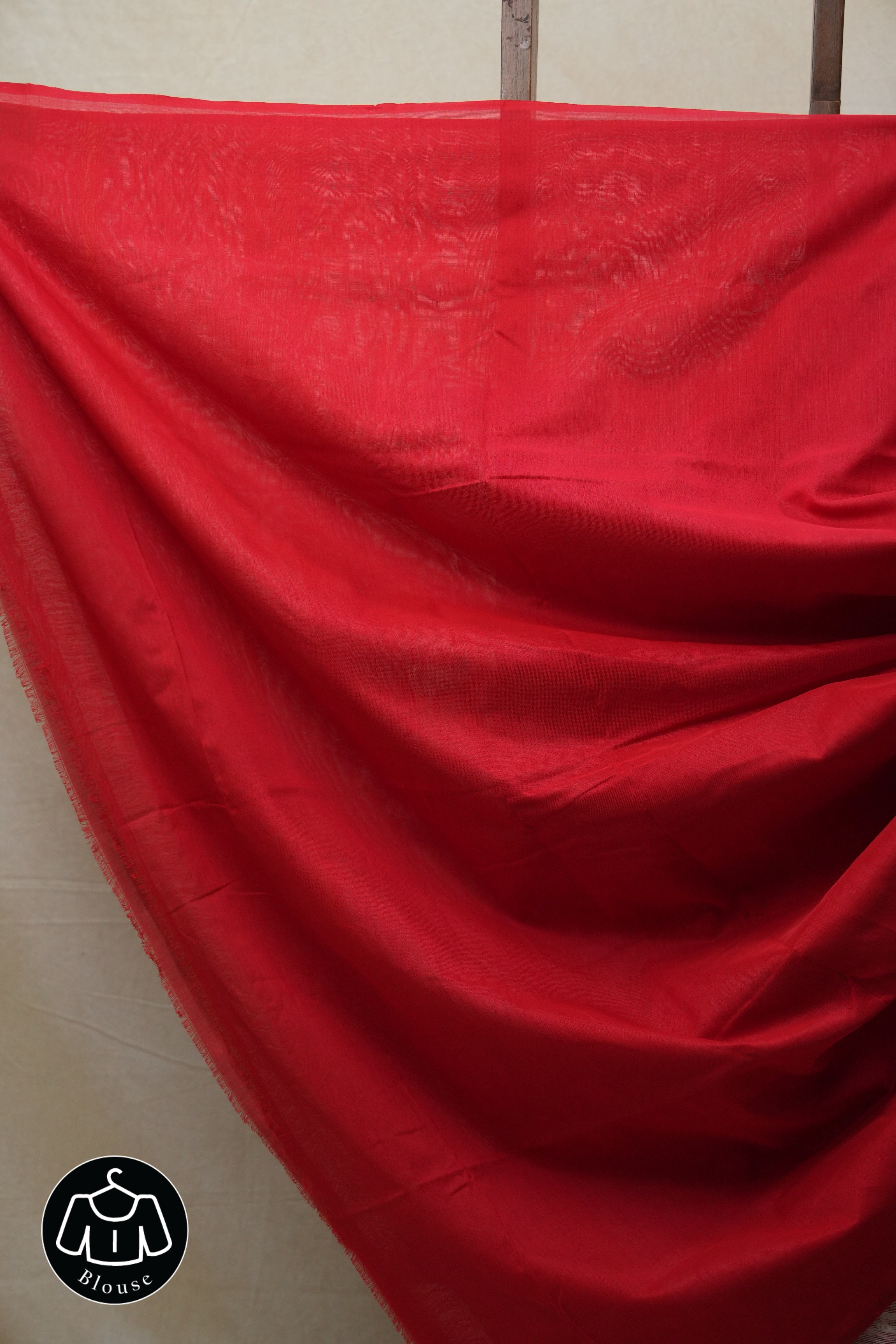 Light Red Pochampalli Cotton Ikat Saree - SRLRPCIS487