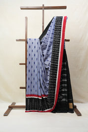 Blue Pochampalli Cotton Ikat Saree - SRBPCIS484