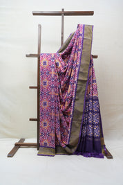 Purple Pochampalli Silk Ikat Saree - SRPPSIS165