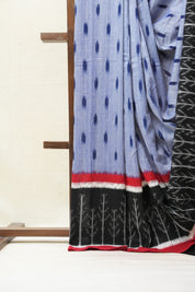 Blue Pochampalli Cotton Ikat Saree - SRBPCIS484