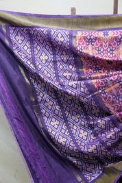 Purple Pochampalli Silk Ikat Saree - SRPPSIS165