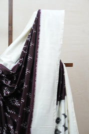 Wine Pochampalli Silk Ikat Saree - SRWPSIS142