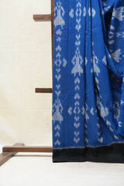 Blue Pochampalli Cotton Ikat Saree - SRBPCIS478