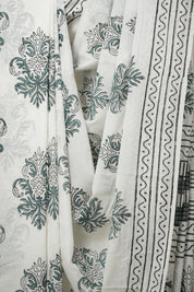 White HBP Cotton Saree - SRWCS2902