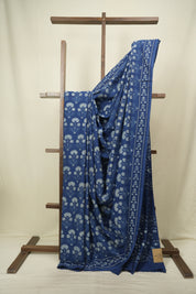 Blue HBP Cotton Saree - SRBCS3616