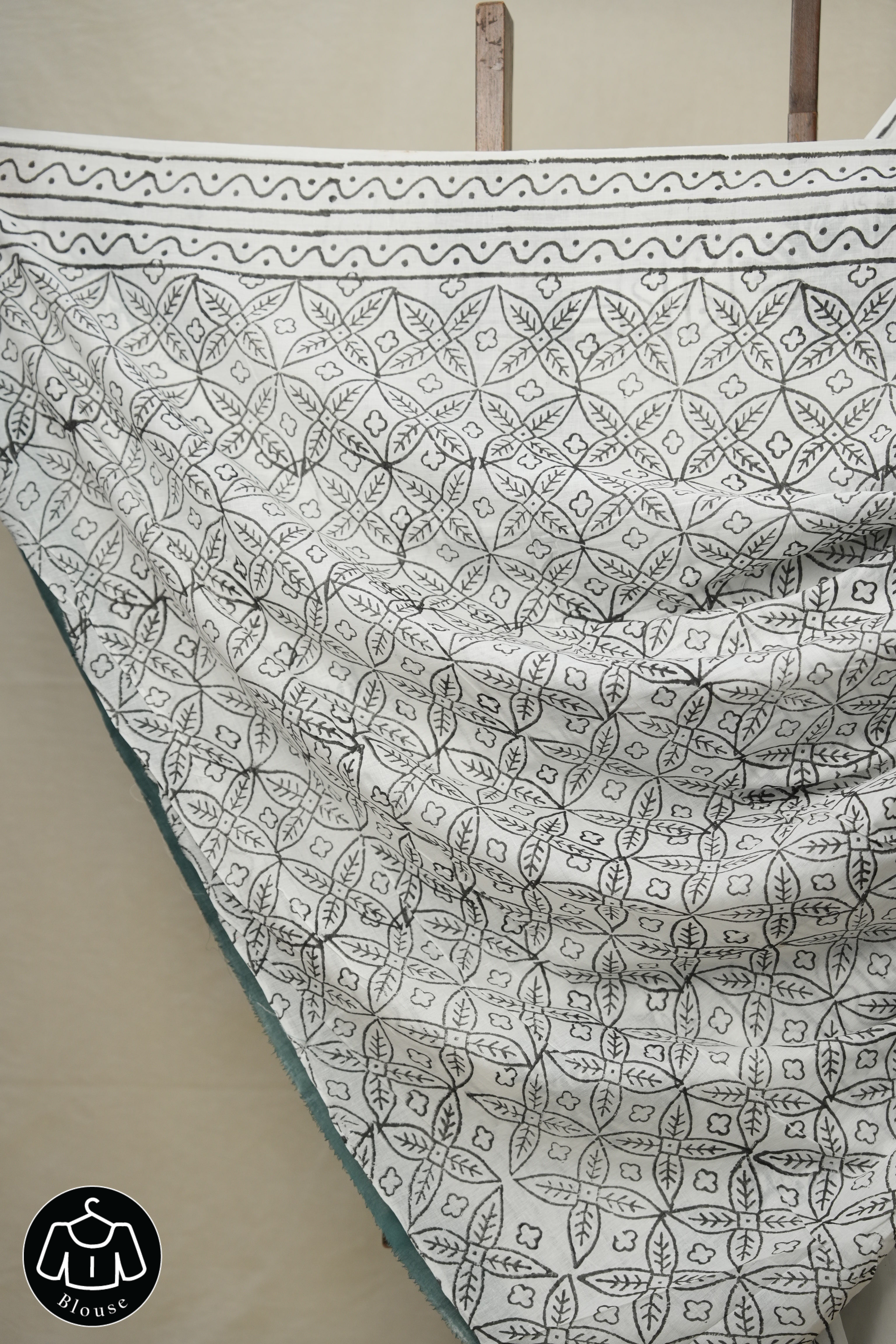 White HBP Cotton Saree - SRWCS2902