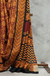 Maroon HBP Cotton Saree-SRMCS2151