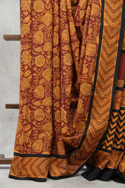 Maroon HBP Cotton Saree-SRMCS2151