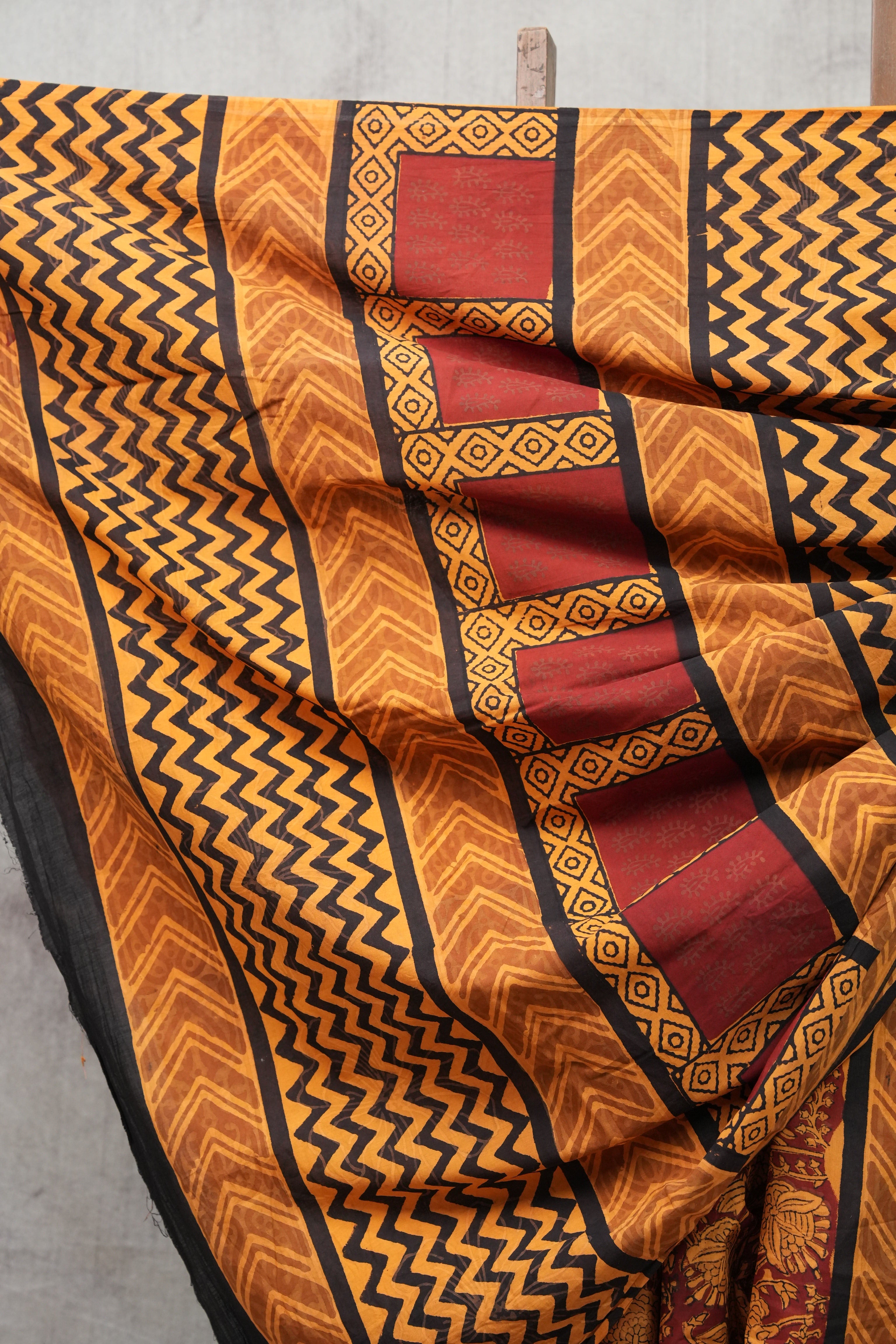 Maroon HBP Cotton Saree-SRMCS2151