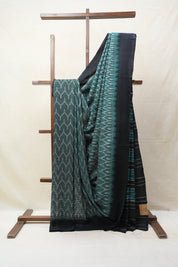 Green Pochampalli Cotton Ikat Saree - SRGPCIS469