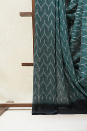 Green Pochampalli Cotton Ikat Saree - SRGPCIS469