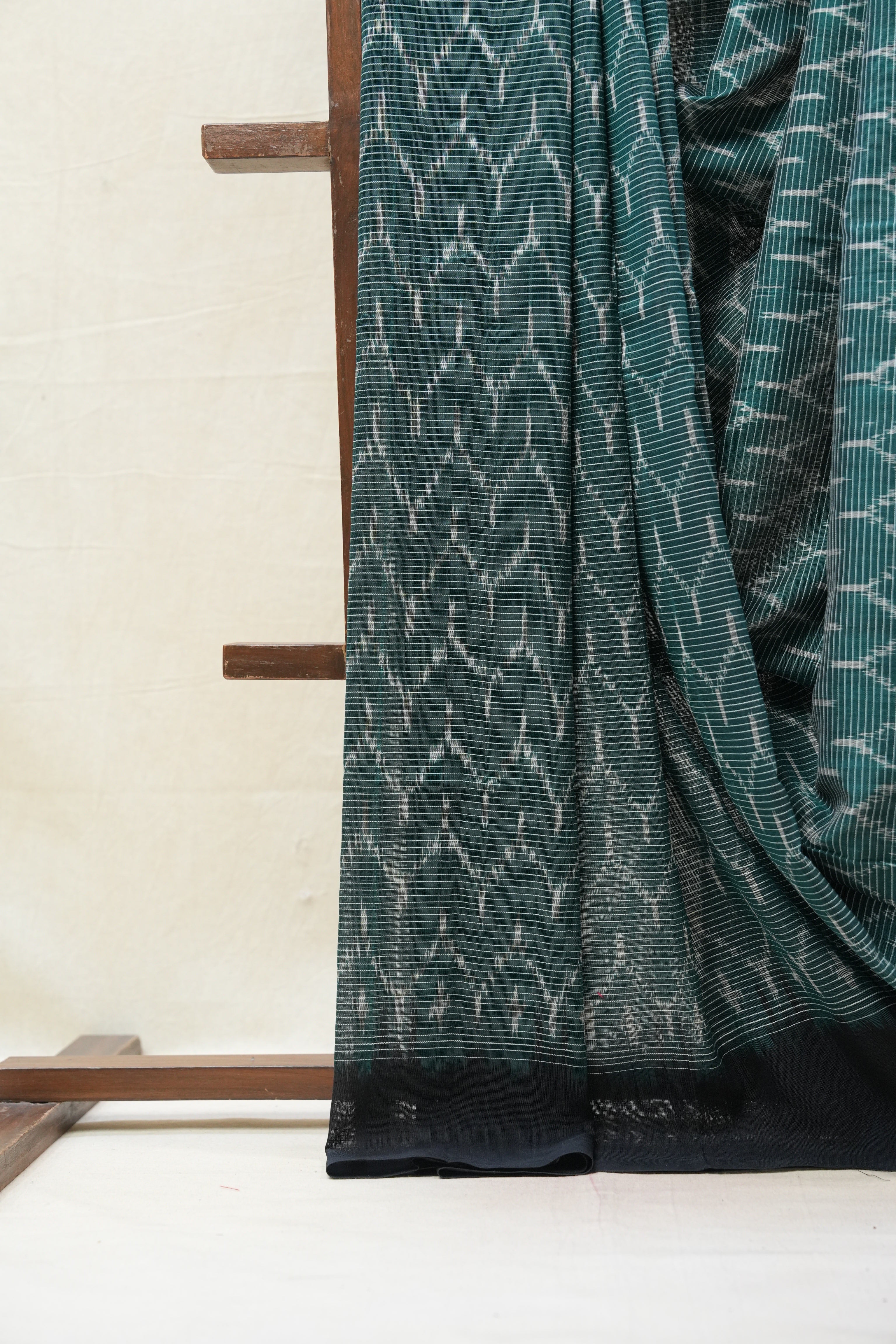 Green Pochampalli Cotton Ikat Saree - SRGPCIS469