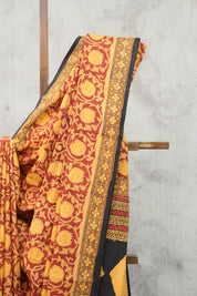 Maroon HBP Cotton Saree-SRMCS2147